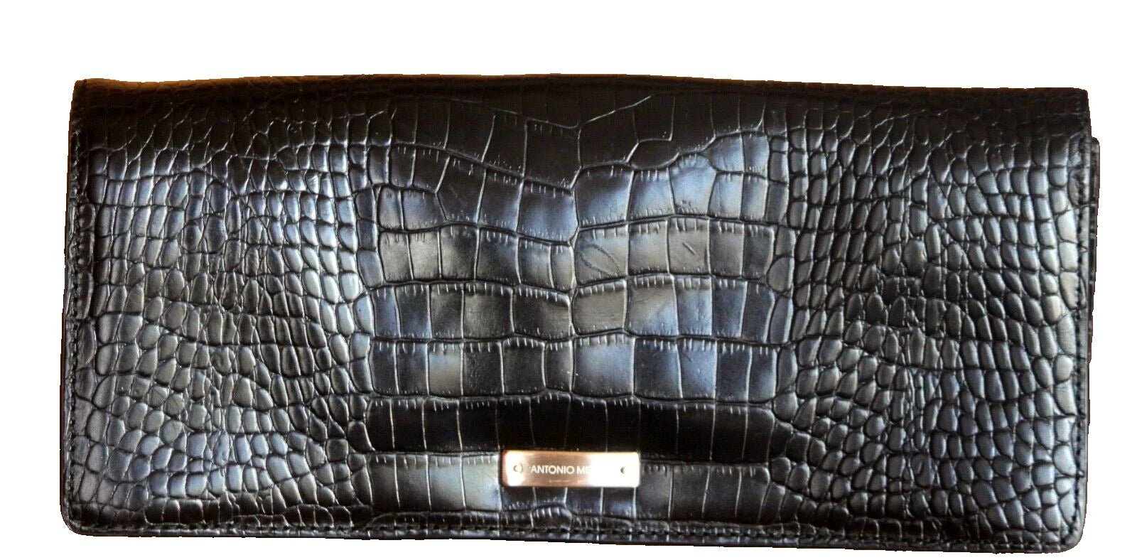 Vintage Antonio Melani Crocodile Pattern Clutch Bag