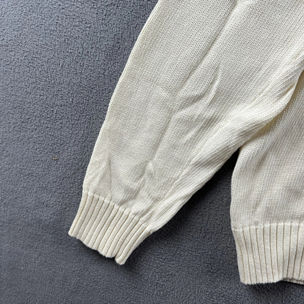 Vintage Polo Ralph Lauren Mock Neck Cotton Knit Sweater