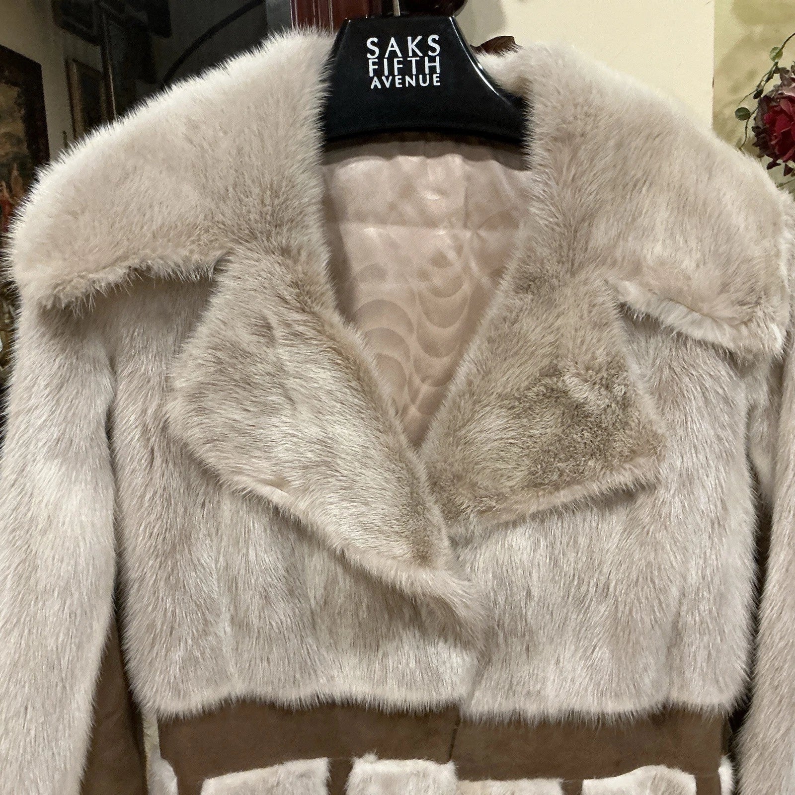 Vintage Real Mink Fur Coat (2XS)