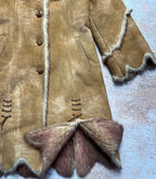 1990s Faux Fur Coat Brown