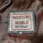 Western World Leather Fringe Beaded Jacket (M)