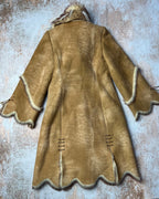 1990s Faux Fur Coat Brown