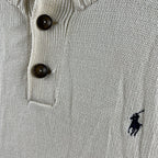 Vintage Polo Ralph Lauren Mock Neck Cotton Knit Sweater