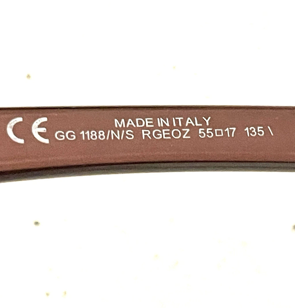 Vintage Brown Gucci Sunglasses GG1188/N S