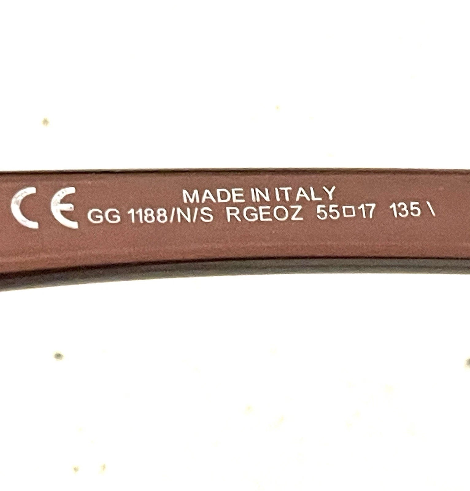 Vintage Brown Gucci Sunglasses GG1188/N S