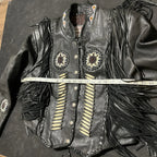 Western World Leather Fringe Beaded Jacket (M)