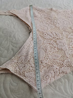 🆓US🛃 Dolce&Gabbana vintage powder-pink lace dress IT 38