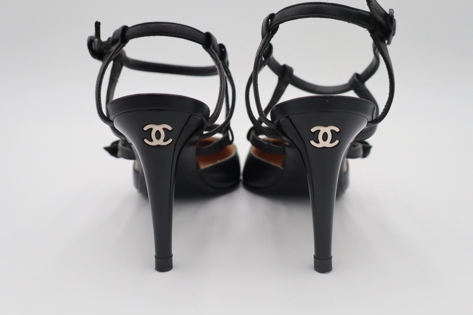 Vintage Chanel Strappy Pointed Toe Heels