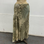 Vintage Y2K Multiples Créateur Asymmetric Silk Maxi Skirt