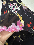 René Derhy Y2K Floral Spider Back Midi Dress