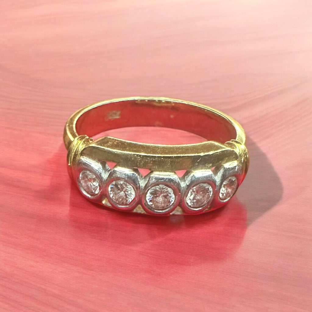 Vintage Estate Diamond Ring 750 -18k Gold