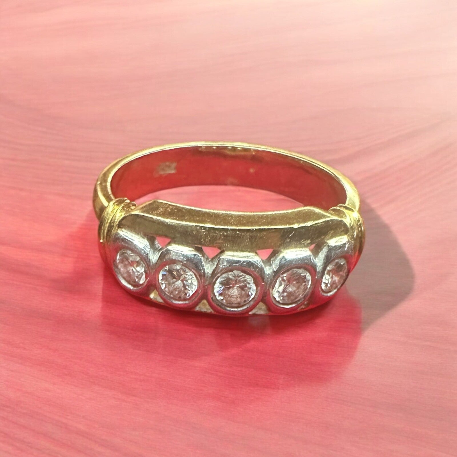 Vintage Estate Diamond Ring 750 -18k Gold