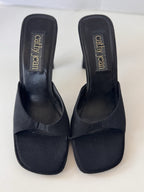 Vintage 90's Cathy Jean Black Slip On Heels