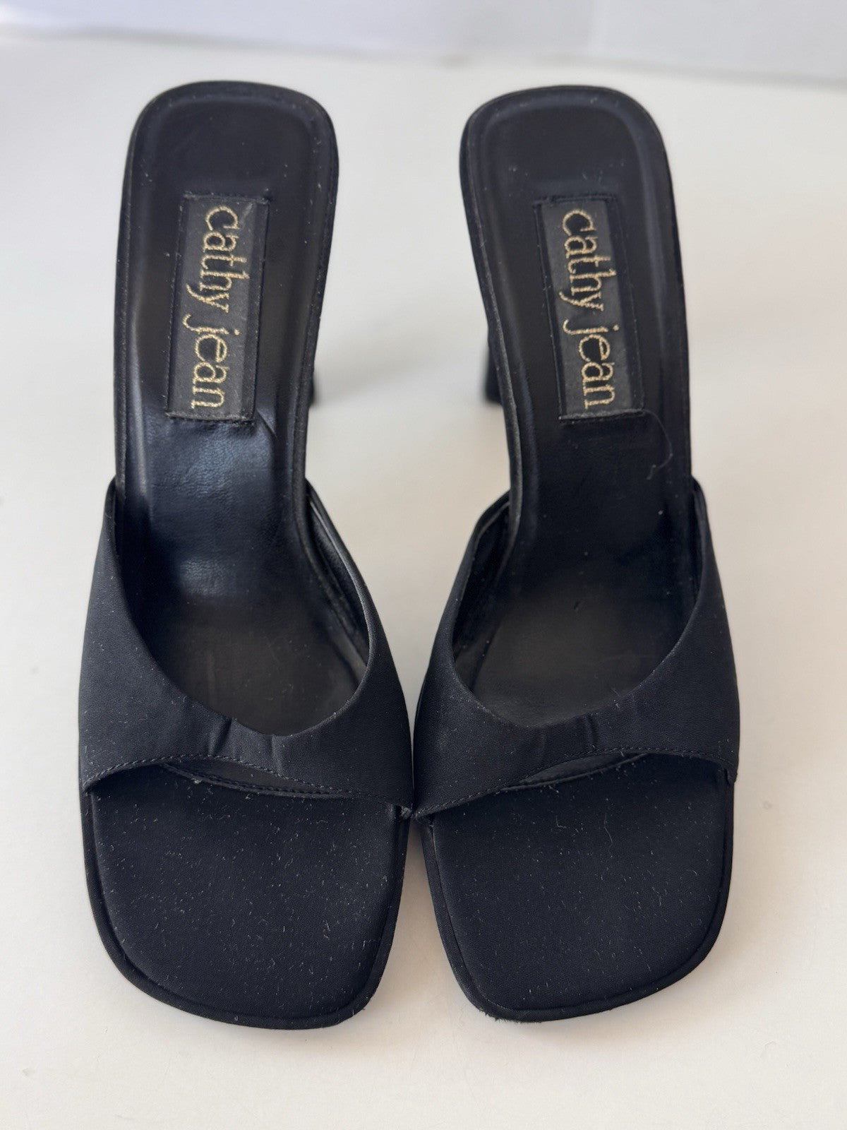 Vintage 90's Cathy Jean Black Slip On Heels