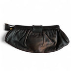 BE&D Metallic Leather Fold Over Clutch