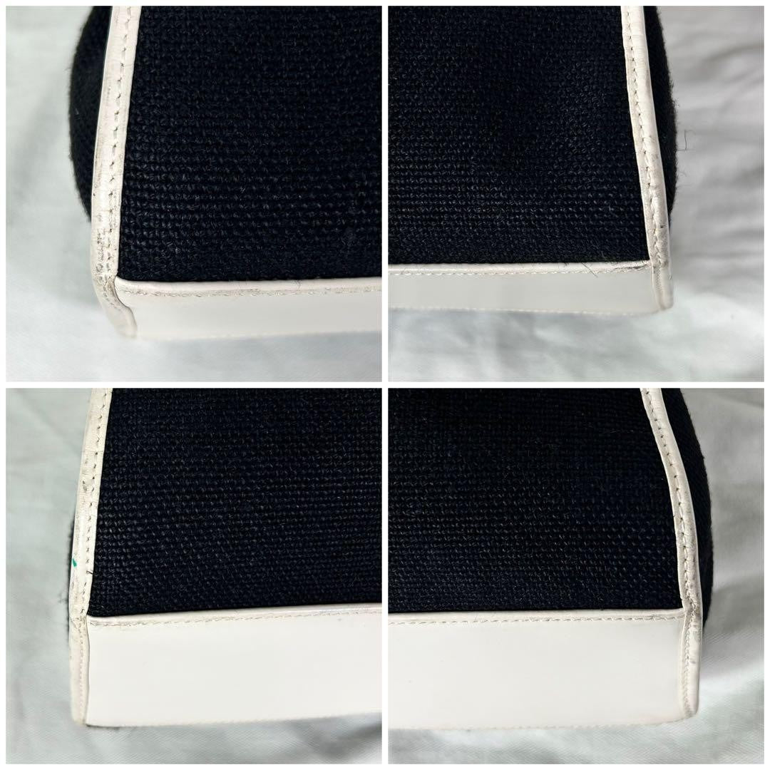 Gucci Jackie Shoulder Bag GG Canvas Leather Black