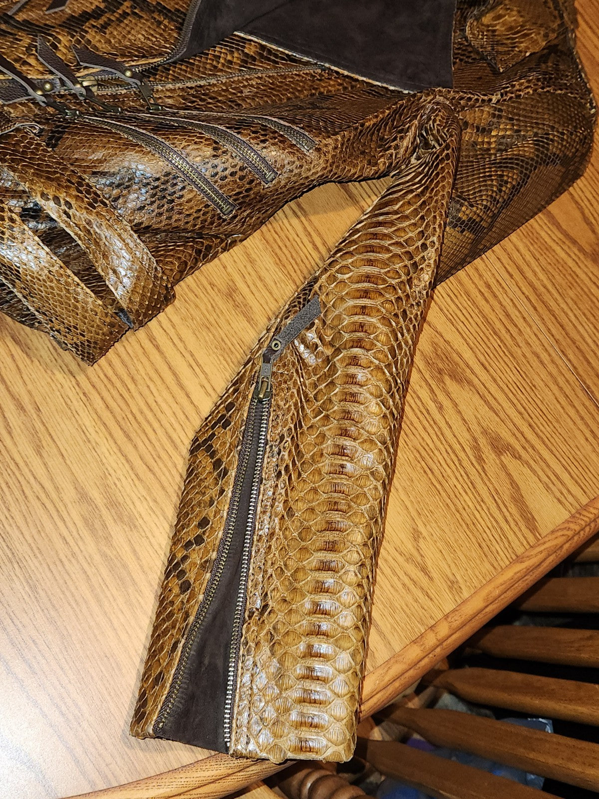 Glen Arthur Python Skin Jacket Size 8
