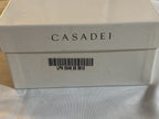 Casadei Natural Leopard Print Beige Leather Ankle Strap Heel 8.5