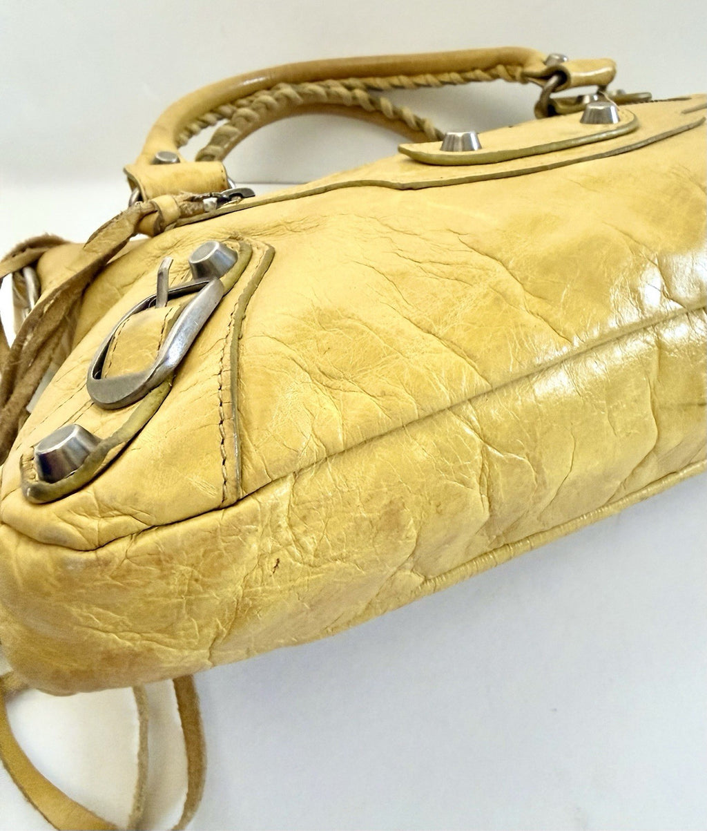 Balenciaga The City Mini 2Way Hand Bag Leather Y2K Vintage 90s Rare