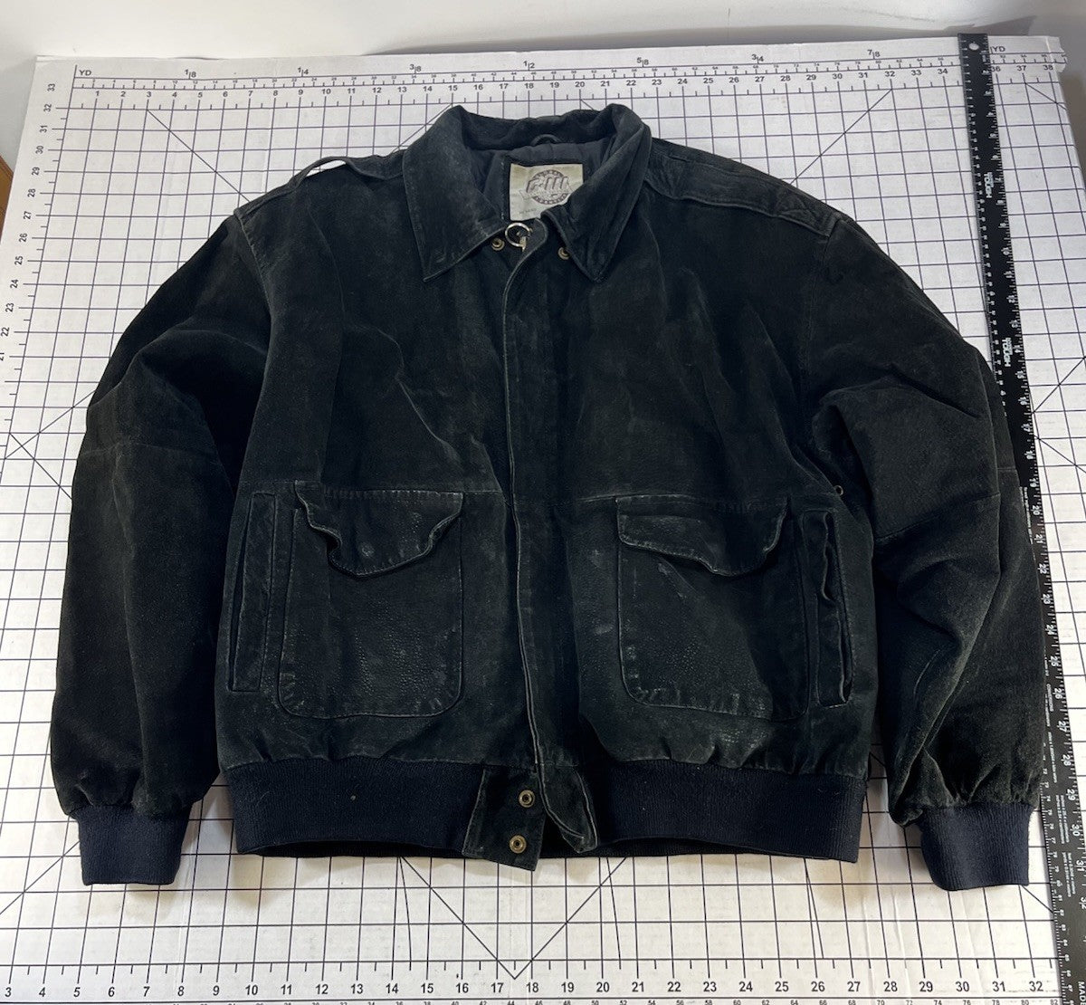 VTG 90s Global Identity GIII Leather 80s Aviator Bomber Flight Jacket M Retro