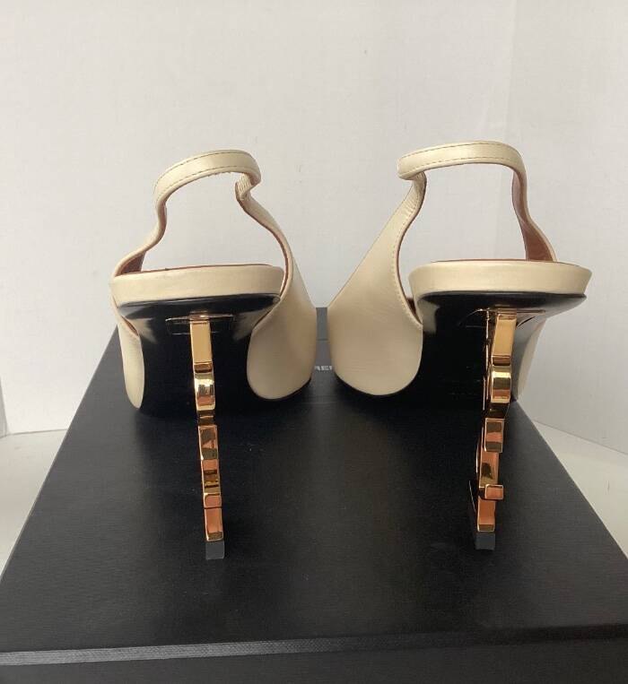 SAINT LAURENT YSL OPYUM SLINGBACK 85 PUMPS SZ 41
