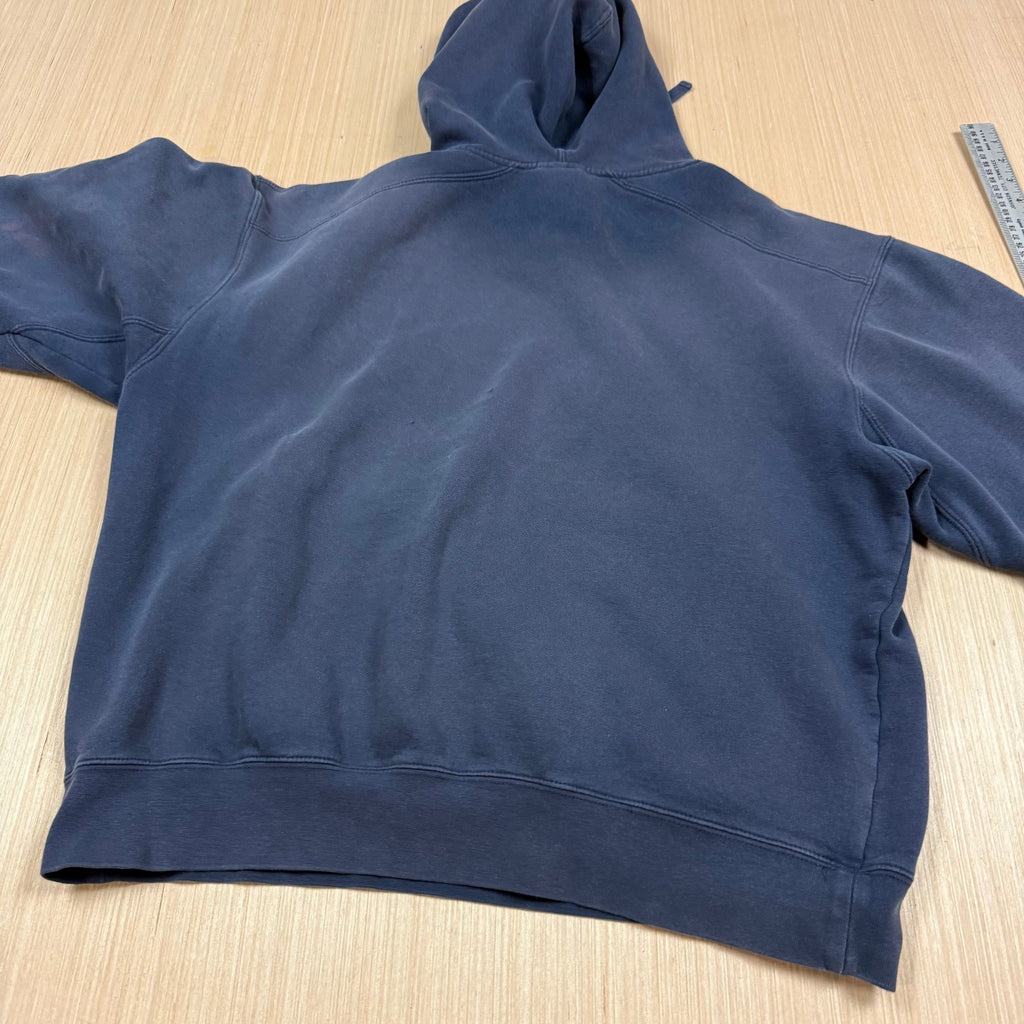 Vintage 90s y2k Sun Faded Adidas Distressed Hoodie Embroidered Center Logo