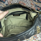 Isabella Fiore Boho Black Shoulder Bag