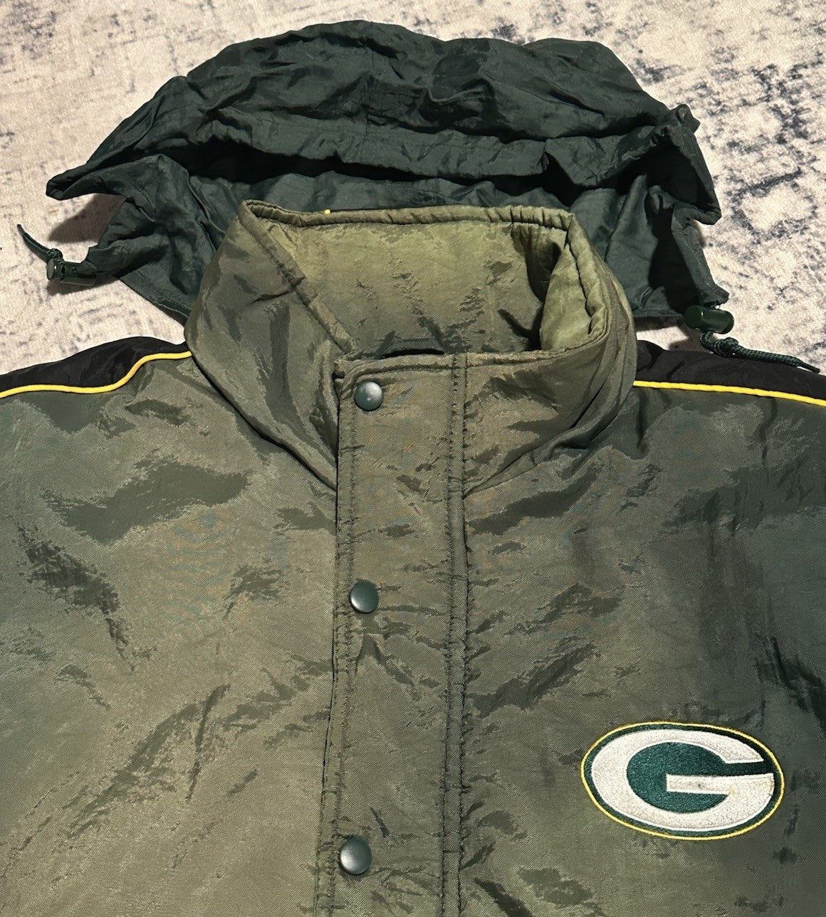 Vintage Green Bay Packers Puffer Jacket XL