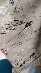 Y2K Maria Grachvogel Long Vanilla Bias Cut Beaded Dress UK 12/14 (US 10)