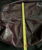 Francesco Biasia Purple Patent Leather Shoulder Bag
