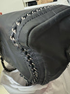 Chanel Black Lambskin Shoulder Bag Chain Strap Used