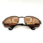 Ralph Lauren Oval Sunglasses 912/N/S VTG Brown Metal Designer Frame & Lens 55-20