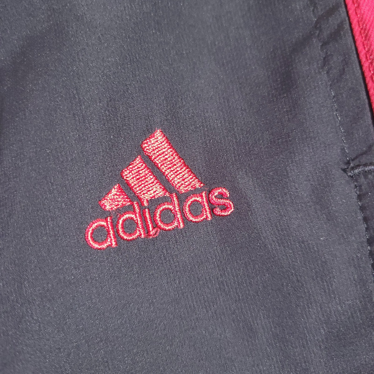 Adidas Y2K Baggy Track Pants Red and Black Large