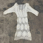 Y2K Vintage Morgan de Toi Crochet "Spider Web" Dress