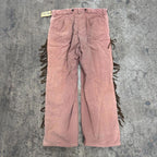 Vintage 1940s Western Fringed Trousers Faded