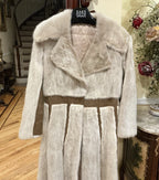 Vintage Beige Mink Fur Coat Size