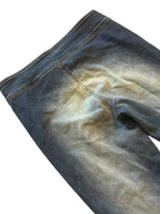 Women’s ROBERTO CAVALLI medium wash flatter jeans sequin flare jeans size small
