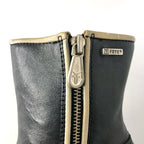 NEW Vintage Frye Villager Double Zipper Leather Platform Ankle Boots 6.5