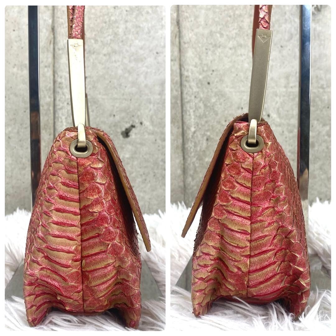 Bottega Veneta Embossed Python Leather Shoulder Bag