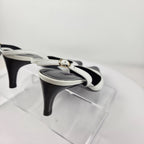 Ralph Lauren Collection Y2K Black and White Cap Toe Slingback Pumps Size 5.5B