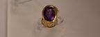 18k Gold vintage earrings Diamonds, Amethyst, Stunning, impressive, w/ appraisal