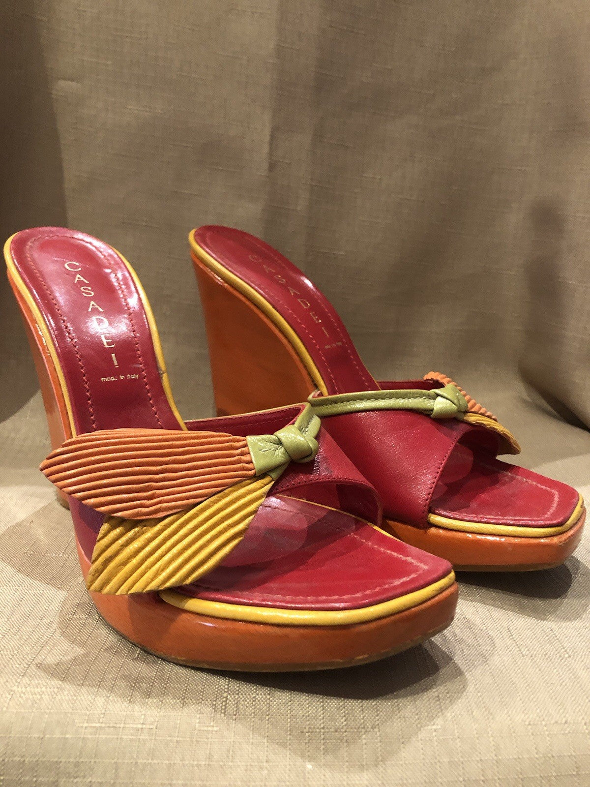 Casadei Vintage Platform Shoes Size 38