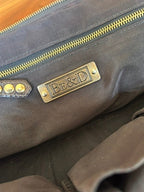 Be&D Studded Garbo Handbag Brown Lambskin