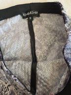 Bebe Vintage Sequin Snakeskin Two Piece Set Small