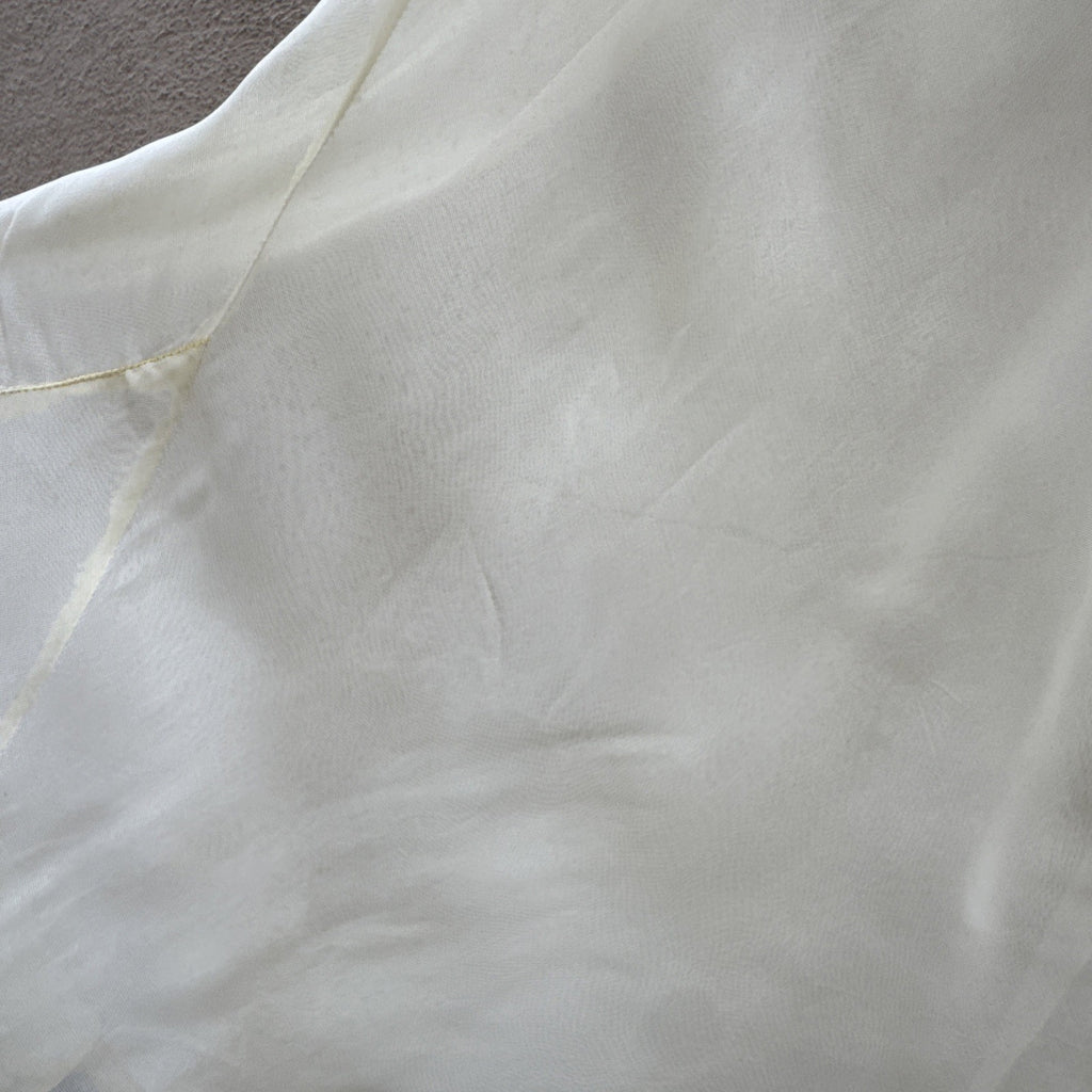 Vintage 1930s Pale Yellow Buttercup Dress Lace Bias Cut Art Deco Slip Gown Maxi