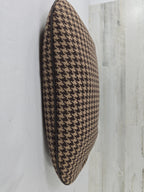 Lauren Ralph Lauren Brown Houndstooth Wool Blend Shoulder Bag Y2K
