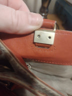 BOTEGGA VENETA Vintage Pony Hair Shoulder Bag Neutral Animal Print RARE