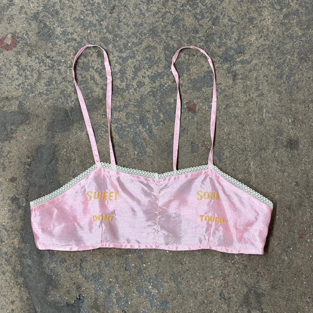1940s Embroidered Lingerie Set Pink