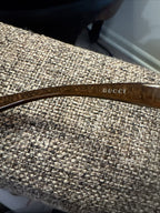 GUCCI Y2K GG2575/S Tortoise Brown Transparent Horsebit Sunglasses