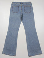 Cache Y2K Embellished Flared Denim Jeans Size 8